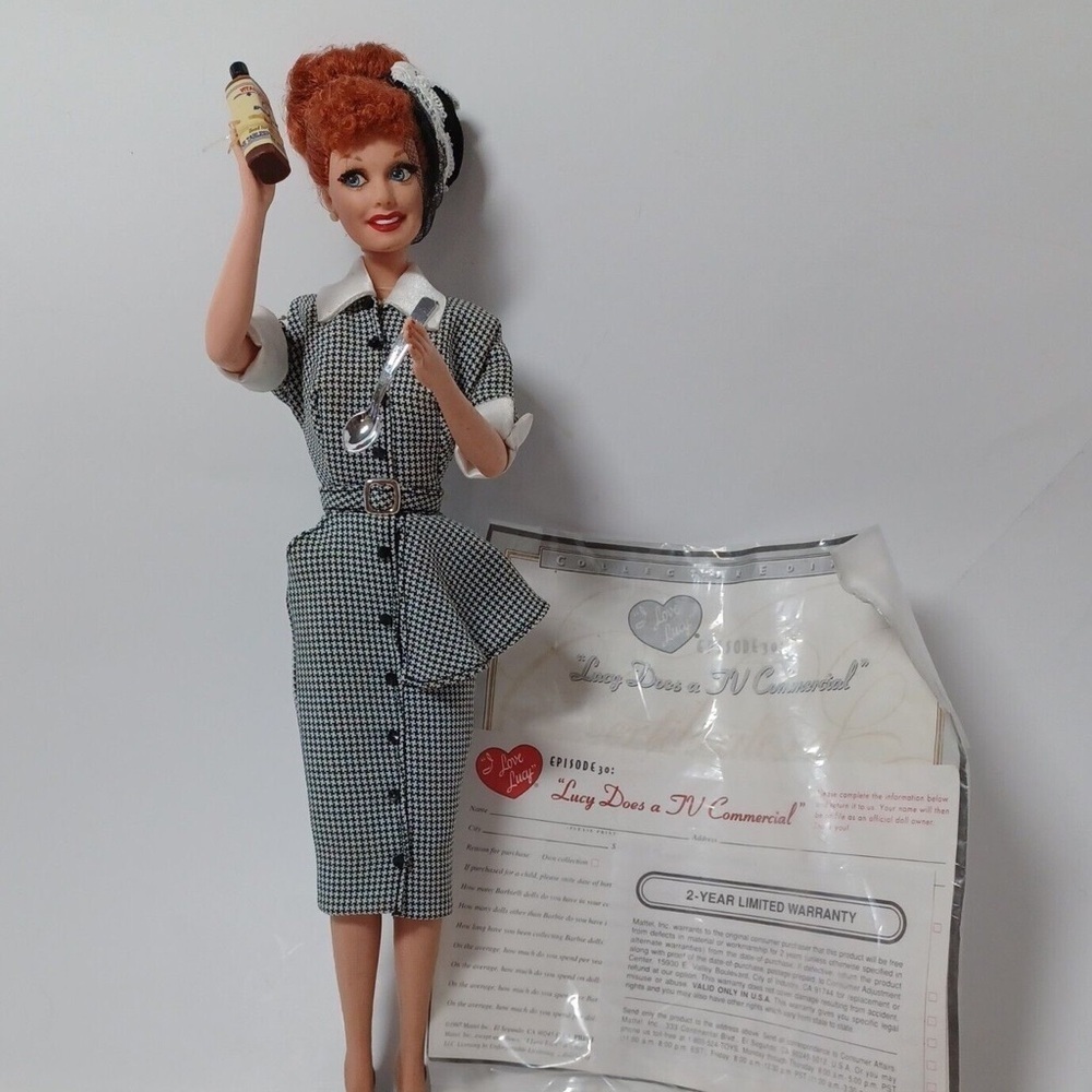 I love Lucy doll out of box no shoes or spoon